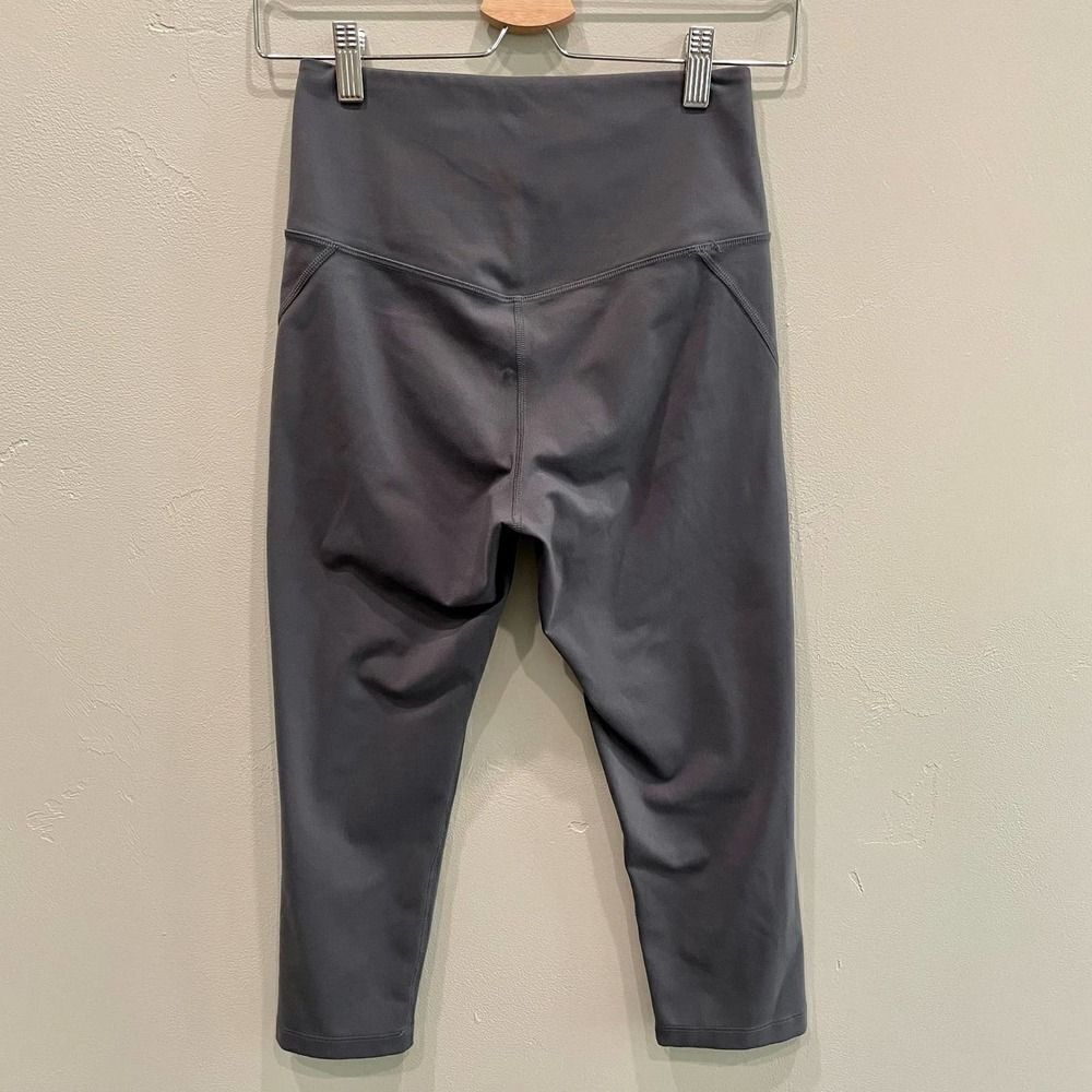 Girlfriend Collective High-Rise Gray Crop Leggings - Size: Small - Picture 2 of 10